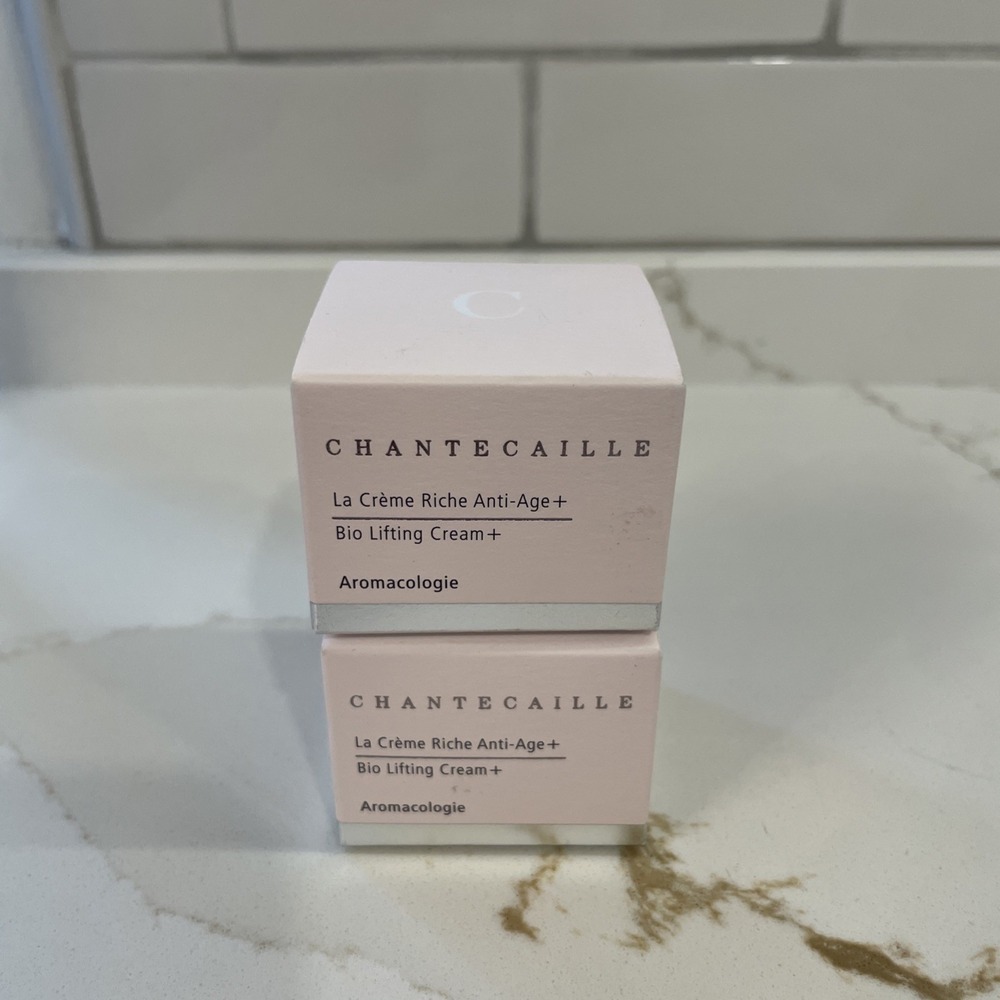Lot of 2 Chantecaille Bio Lifting Cream+ Aromacologie .17 oz/5 ml Sealed New
